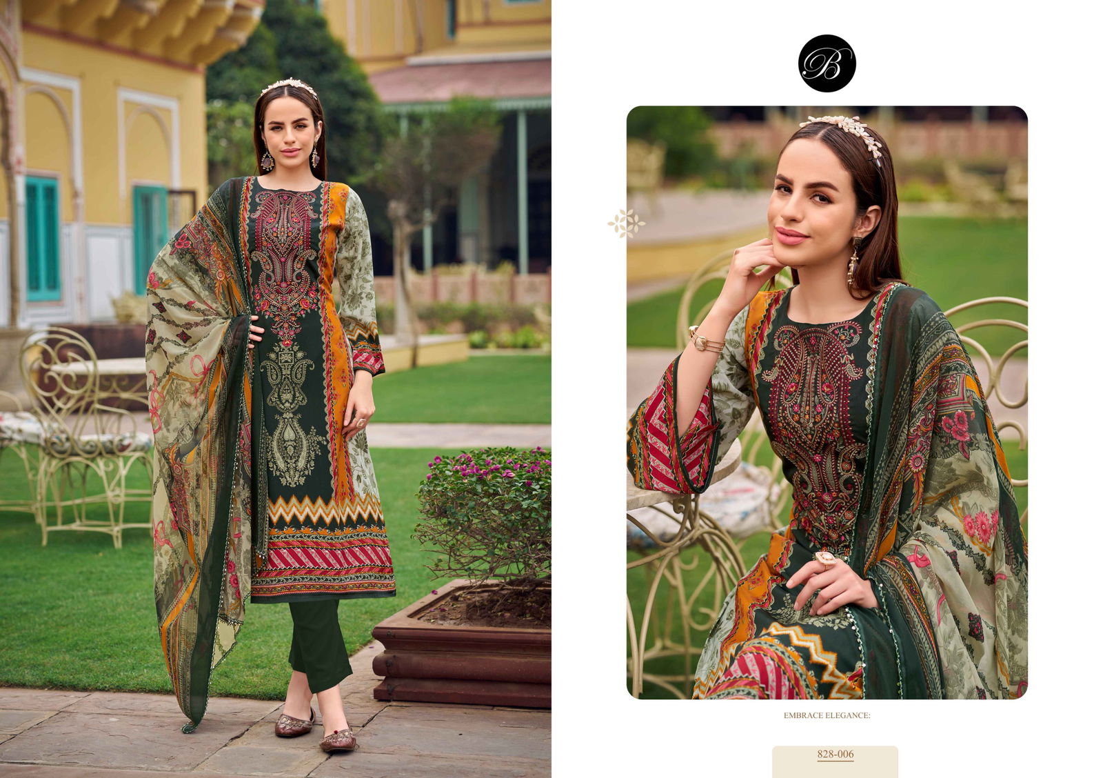 Naira Vol 101 By Belliza Cotton Printed Dress Material Exporters In India